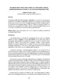 Palabra escrita y redes intelectuales: Elvira García y García, estrategias para la difusión de las ideas educativas en el Perú