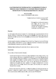La autobiografía de Benita Galena y las memorias de Vidaluz Meneses como territorios de escritura para historizar la participación política de las...