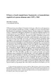El buen y el mal romanticismo. Espronceda y el romanticismo
español en la prensa alemana entre 1835 y 1842