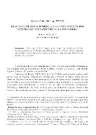 Francisco de Rojas Zorrilla y Agustín Moreto. Dos ejemplos de tratamiento de la mitología 