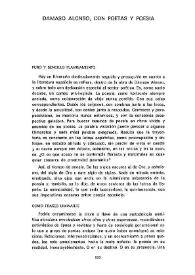 Dámaso Alonso, con poetas y poesía