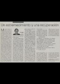 Un estremecimiento y una recuperación