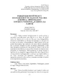 Paradojas estéticas y desagravios vitales en Valera (crítica, epistolario estadounidense, 'Juanita la Larga')
