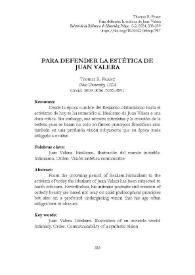 Para defender la estética de Juan Valera