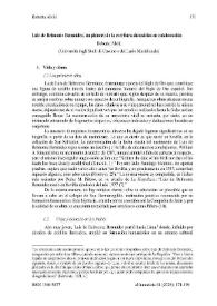 Luis de Belmonte Bermúdez, un pionero de la escritura dramática en colaboración