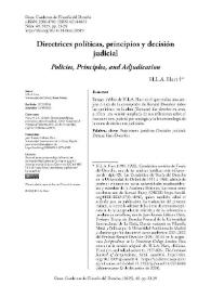 Directrices políticas, principios y decisión judicial 
