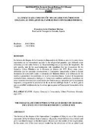 La Inmaculada Concepción en los Libros Plúmbeos de Granada: su influjo en el catolicismo contrarreformista  