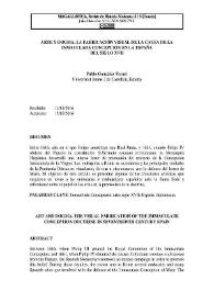 Arte y dogma. La fabricación visual de la causa de la Inmaculada Concepción en la España del siglo XVII  