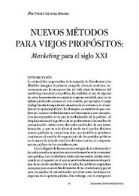 Nuevos métodos para viejos propósitos: marketing para el siglo XXI
