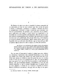 Divagaciones en torno a un centenario 