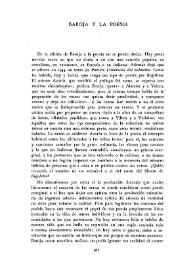 Baroja y la poesía   
