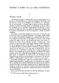 Sentido y forma de 'La vida fantástica'