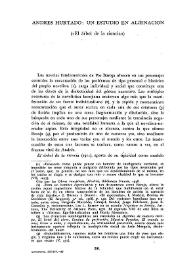 Andrés Hurtado: un estudio en alienación (“El árbol de la ciencia”) 