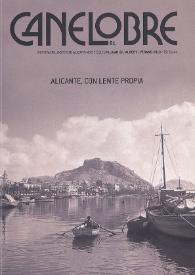 Canelobre, 61 (verano 2013). Alicante, con lente propia