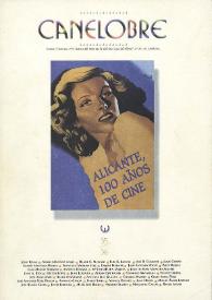 Canelobre, 35-36 (invierno-primavera 1997). Alicante, 100 años de cine