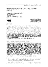 'Bien mirado': Absolute Clause and Discourse Marker