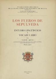 Los Fueros de Sepúlveda : estudio lingüístico y vocabulario