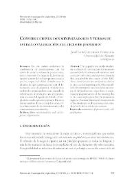 Construcciones con minimizadores y verbos de estima o valoración y el ciclo de Jespersen