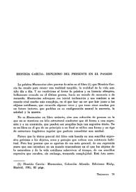 Dionisia García: espejismo del presente en el pasado