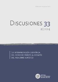 Discusiones. Núm. 33.2, 2024