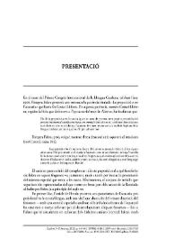 Presentació del monogràfic 'El complement directe preposicional: una visió panromànica'  