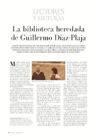 La biblioteca heredada de Guillermo Díaz-Plaja