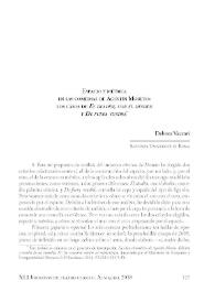 Espacio y métrica en las comedias de Agustín Moreto: los casos de 'El desdén, con el desdén' y 'De fuera vendrá'