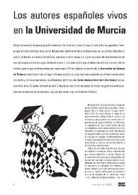 Los autores españoles vivos en la Universidad de Murcia