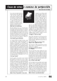 Las puertas del drama. Revista de la Asociación de Autores de Teatro, núm. 17 (invierno 2004). Casa de citas o camino de perfección