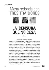Mesa redonda con tres traidores. La censura que no cesa [1]