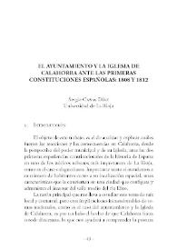 El Ayuntamiento y la Iglesia de Calahorra ante las primeras constituciones españolas: 1808 y 1812 
