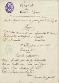 Casarse con 60.000 duros: comedia original en un acto y en verso