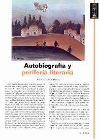 Autobiografía y periferia literaria