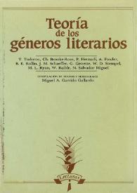 Teoría de los géneros literarios