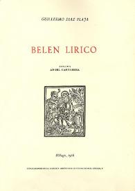 Belén lírico