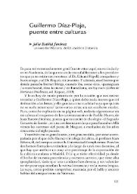 Guillermo Díaz-Plaja, puente entre culturas