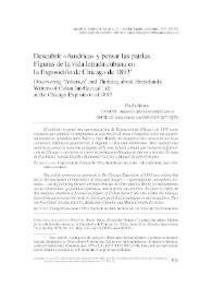 Descubrir “América” y pensar las patrias. Figuras de la vida letrada cubana en la Exposición de Chicago de 1893