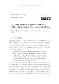 Eva Canel y la preceptiva galdosiana: ideario realista y perspectiva colonial en su narrativa breve
