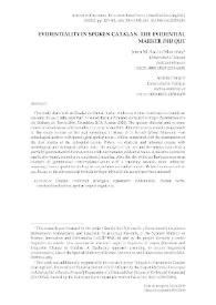 Evidentiality in spoken Catalan. The evidential marker 'diu que'