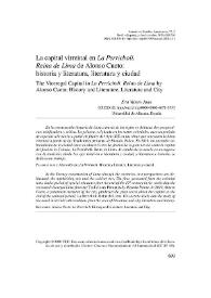 La capital virreinal en 'La Perricholi'. 'Reina de Lima' de Alonso Cueto: historia y literatura, literatura y ciudad