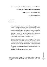 Una concepción no hartiana del deporte