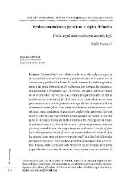 Verdad, enunciados jurídicos y lógica deóntica 