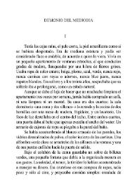 Demonio del mediodía. Capítulo 1