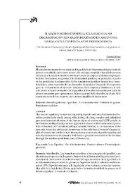 El marco normativo de la igualdad y la no discriminación por razón de género en Argentina. Un balance a cuarenta años de democracia  