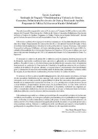 Seminario de Posgrado 'Discriminación y Violencia de Género: Conceptos, Definiciones, Recolección de Datos y Técnicas de Análisis. Programas de...