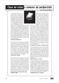 Las puertas del drama. Revista de la Asociación de Autores de Teatro, núm. 21 (invierno 2005). Casa de citas o camino de perfección