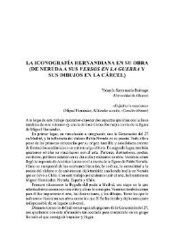 La iconografía hernandiana en su obra (de Neruda a sus 'Versos en la guerra' y sus dibujos en la cárcel)   