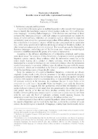 Diachronic evidentiality: from the sense of smell to the expression of knowledge