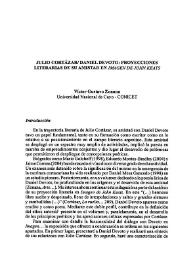 Julio Cortázar/Daniel Devoto: proyecciones literarias de su amistad en 'Imagen de John Keats'