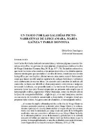 Un paseo por las galerías picto-narrativas de Luigi Amara, María   Gaínza y Pablo Montoya          